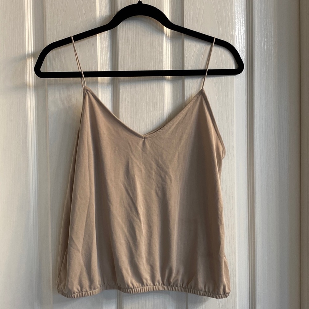 Express beige top-size small